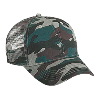 Otto Cap Camouflage Cotton Twill Low Profile Pro Style Mesh Back Caps Olive Green/Black/Brown