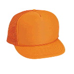 Neon Polyester Foam Front High Crown Golf Style Mesh Back Cap