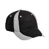 Otto Cap Piping Design Brushed Cotton Twill Low Profile Pro Style Two Tone Color Caps Black/Gray/White