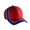 Otto Cap Brushed Cotton Twill Low Profile Pro Style Two Tone Caps Royal/Red/White
