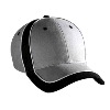 Otto Cap Brushed Cotton Twill Low Profile Pro Style Two Tone Caps Black/Gray/White