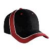 Otto Cap Brushed Cotton Twill Low Profile Pro Style Two Tone Caps Red/Black/White