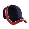Otto Cap Brushed Cotton Twill Low Profile Pro Style Two Tone Caps Red/Navy/White