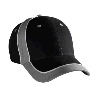 Otto Cap Brushed Cotton Twill Low Profile Pro Style Two Tone Caps Gray/Black/White