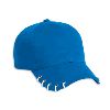 Otto Cap Shoe Lace Pattern Cotton Twill Low Profile Caps Royal/Royal/White