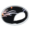 Otto Cap Flame Pattern Brushed Cotton Twill Sandwich Visor Low Profile Pro Style Two Tone Color Caps 