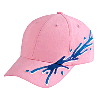 Otto Cap Ocean Splash Pattern Brushed Cotton Twill Low Profile Pro Style Caps Soft Pink