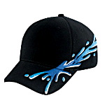 Ocean Splash Pattern Brushed Cotton Twill Low Profile Pro Style Caps