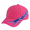 Otto Cap Ocean Splash Pattern Brushed Cotton Twill Low Profile Pro Style Caps Hot Pink