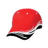 Otto Cap Ocean Splash Pattern Brushed Cotton Twill Low Profile Pro Style Two Tone Color Caps Red/Black/White