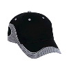 Otto Cap Brushed Cotton Twill Polyester Pro Mesh Low Profile Pro Style Caps Black/Gray/Gray