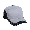 Otto Cap Brushed Cotton Twill Polyester Pro Mesh Low Profile Pro Style Caps Gray/Black/Black