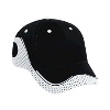 Otto Cap Brushed Cotton Twill Polyester Pro Mesh Low Profile Pro Style Caps Black/White/White