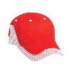 Otto Cap Brushed Cotton Twill Polyester Pro Mesh Low Profile Pro Style Caps Red/White/White