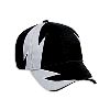 Otto Cap Zig Zag Pattern Brushed Cotton Twill Low Profile Pro Style Two Tone Color Caps Black/Gray/White