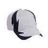 Otto Cap Zig Zag Pattern Brushed Cotton Twill Low Profile Pro Style Two Tone Color Caps Gray/Black/White