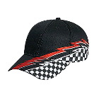 Racing Pattern Cotton Twill Low Profile Pro Style Caps
