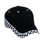 Racing Pattern Brushed Cotton Twill Low Profile Pro Style Caps