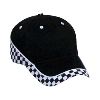 Otto Cap Racing Pattern Brushed Cotton Twill Low Profile Pro Style Caps Black