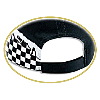 Otto Cap Flare Racing Pattern Cotton Twill Low Profile Pro Style Two Tone Color Caps 