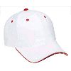 Otto Cap Flag Edge Design Sandwich Visor Twill Low Profile Caps White