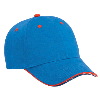 Otto Cap Flag Edge Design Sandwich Visor Twill Low Profile Caps Royal