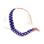 United States Flag Design Cotton Twill Low Profile Pro Style Caps