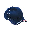 Otto Cap United States Flag Design Cotton Twill Low Profile Pro Style Caps Navy