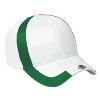 Otto Cap Mexico Flag Design Cotton Twill Low Profile Pro Style Caps White