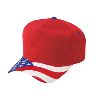 Otto Cap United States Flag Visor Cotton Twill Low Crown Golf Style Caps Red