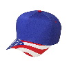 Otto Cap United States Flag Visor Cotton Twill Low Crown Golf Style Caps Royal