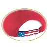 Otto Cap United States Flag Visor Cotton Twill Low Crown Golf Style Caps 