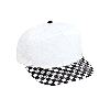 Otto Cap Checker Visor Cotton Twill Low Crown Golf Style Cap Black/White/White
