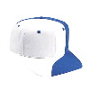Otto Cap Two Tone Wave Cotton Twill Pro Style Caps White/Royal