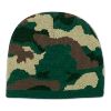 Otto Cap Camouflage Design Acrylic Knit 8" Beanie Dark Green/Brown/Black