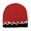 Otto Cap Flame Design Reversible Acrylic Knit Two Tone Color 8" Beanie Red/Black/White