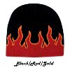 Otto Cap Flame Design Acrylic Knit 8" Beanie 