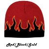 Otto Cap Flame Design Acrylic Knit 8" Beanie 
