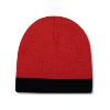 Otto Cap Reversible Acrylic Knit Two Tone Color 8" Beanie with 1 1/2" Trim Red/Black