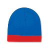 Otto Cap Reversible Acrylic Knit Two Tone Color 8" Beanie with 1 1/2" Trim Royal/Red