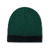 Otto Cap Reversible Acrylic Knit Two Tone Color 8" Beanie with 1 1/2" Trim Forest/Black