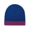 Otto Cap Reversible Acrylic Knit Two Tone Color 8" Beanie with 1 1/2" Trim Navy/Maroon