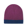 Otto Cap Reversible Acrylic Knit Two Tone Color 8" Beanie with 1 1/2" Trim Maroon/Navy