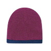 Otto Cap Acrylic Knit Two Tone Color 8" Beanie with 7/8" Trim Maroon/Navy