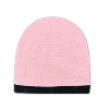 Otto Cap Acrylic Knit Two Tone Color 8" Beanie with 7/8" Trim Pink/Black
