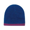 Otto Cap Acrylic Knit Two Tone Color 8" Beanie with 7/8" Trim Navy/Maroon