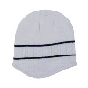 Otto Cap Acrylic Knit Beanie with Stripes Gray/Black