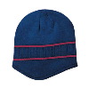 Otto Cap Acrylic Knit Beanie with Stripes Navy/Maroon