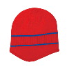 Otto Cap Acrylic Knit Beanie with Stripes Red/Royal