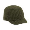 Otto Cap Cotton Knit Short Visor Beanie Olive Green